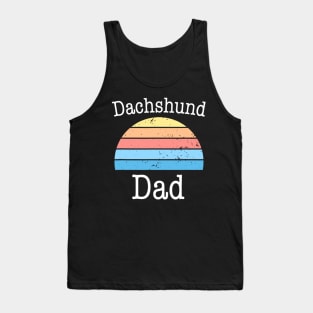 Dachshund Dad Vintage Retro Tank Top